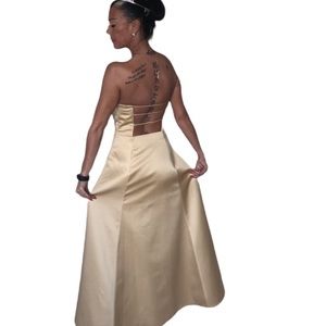CARABELLA COLLECTION Champagne PROM DRESS